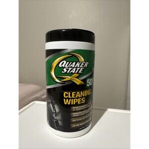 Quaker State Car Cleaning Wipes, Wipes for  Interior and Car Exterior, 50 Wipes